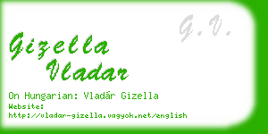 gizella vladar business card